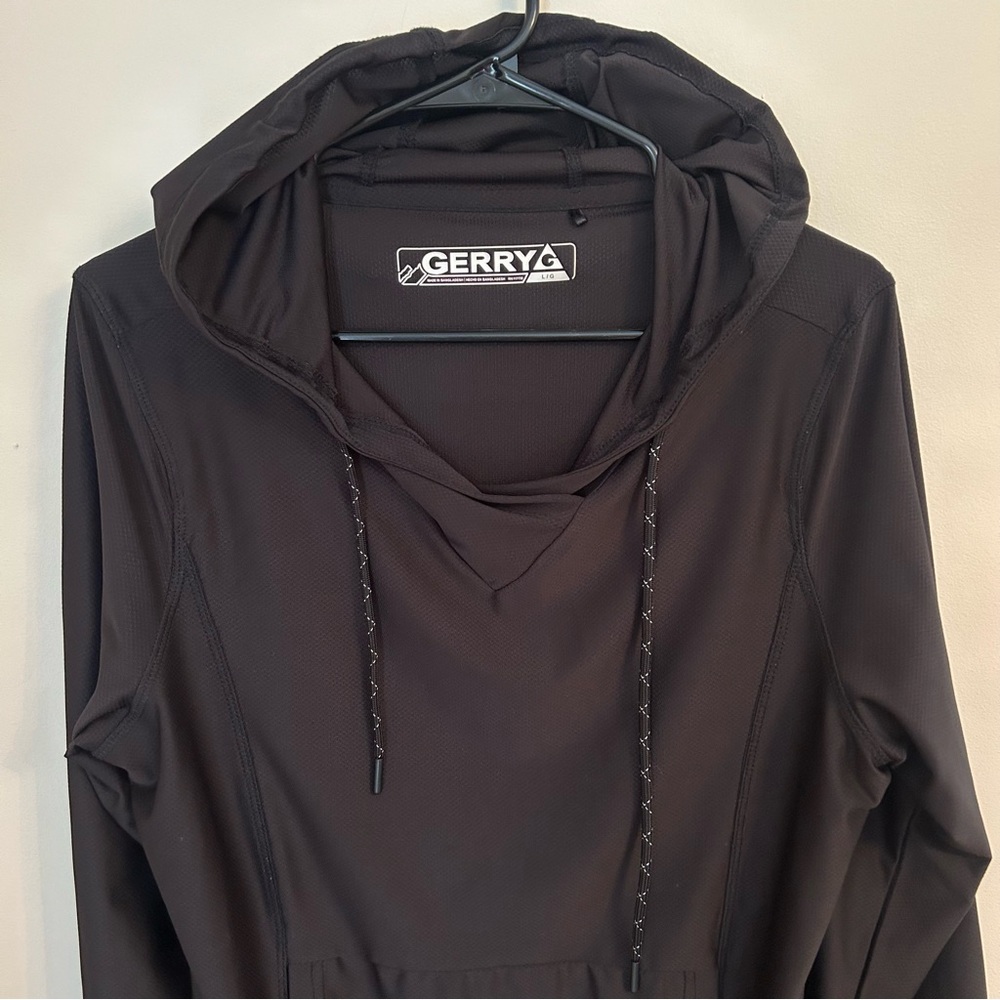 Gerry‎ Mesh Black Unisex Hoodie Athletic Size Large